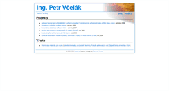 Desktop Screenshot of petr.vcelak.cz